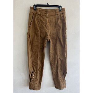 $375 Ulla Johnson Women's Brown Camel Straight Leg Jean Pants Size 4 Denim